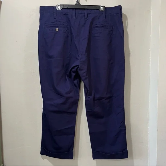 TWC The Workers Club Canvas Cargo Pants Trousers Navy Blue Size W 39” NEW Crop - Picture 5 of 8